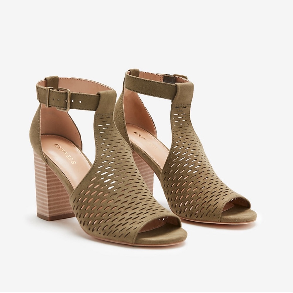 Express open toe booties